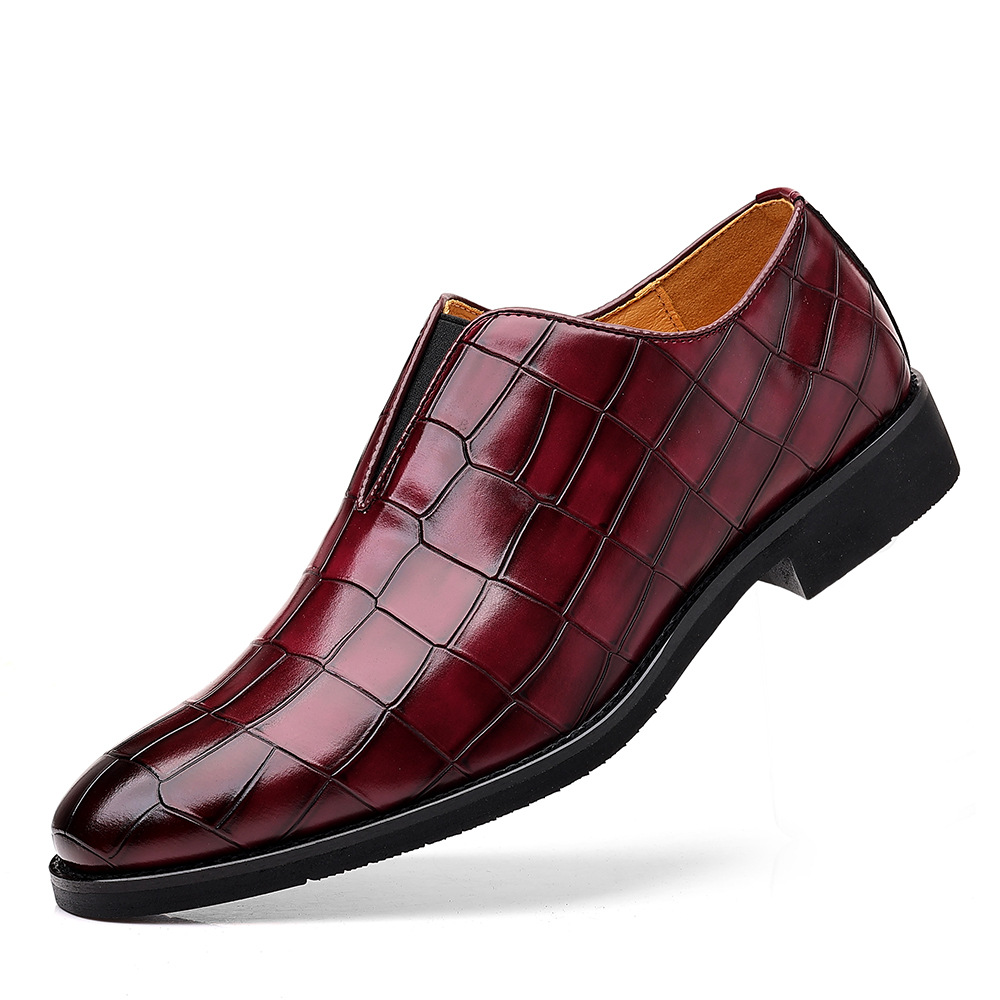 Men's polished brown dress shoes, a comfortable & elegant choice for any business or formal event.
