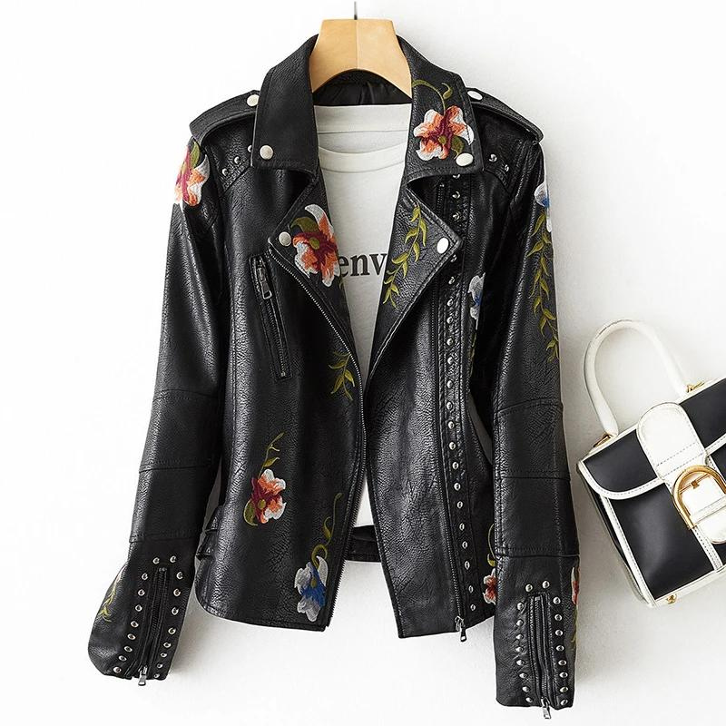 Women's modern moto jacket in a sleek design, combining edgy fashion with chic and comfortable wear.
