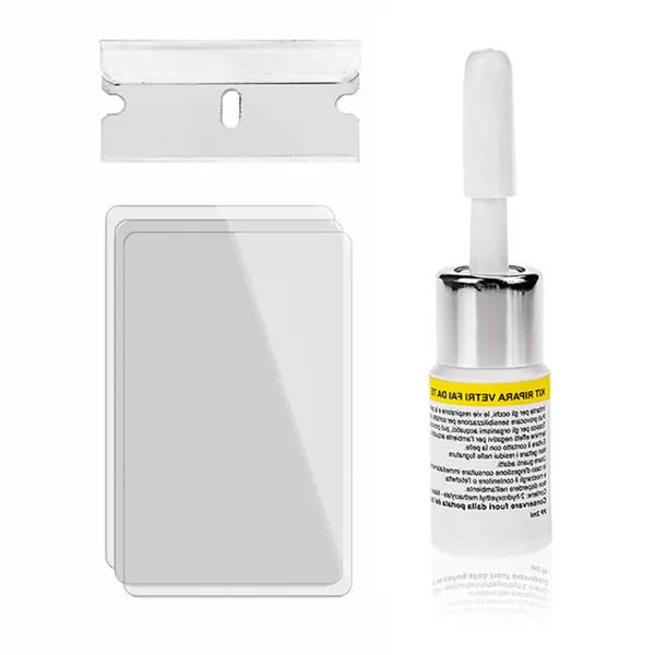 Comprehensive screen crack repair kit for phones, fixing chips & cracks on device glass. Essential DIY phone repair.