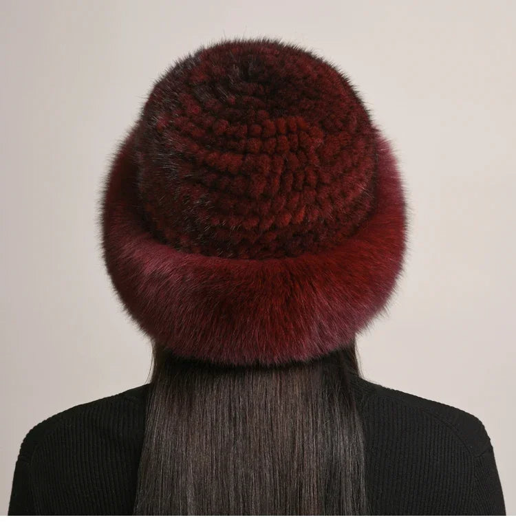 Elegant women's insulated winter hat. Luxurious, warm & a stylish fall/winter fashion accessory.