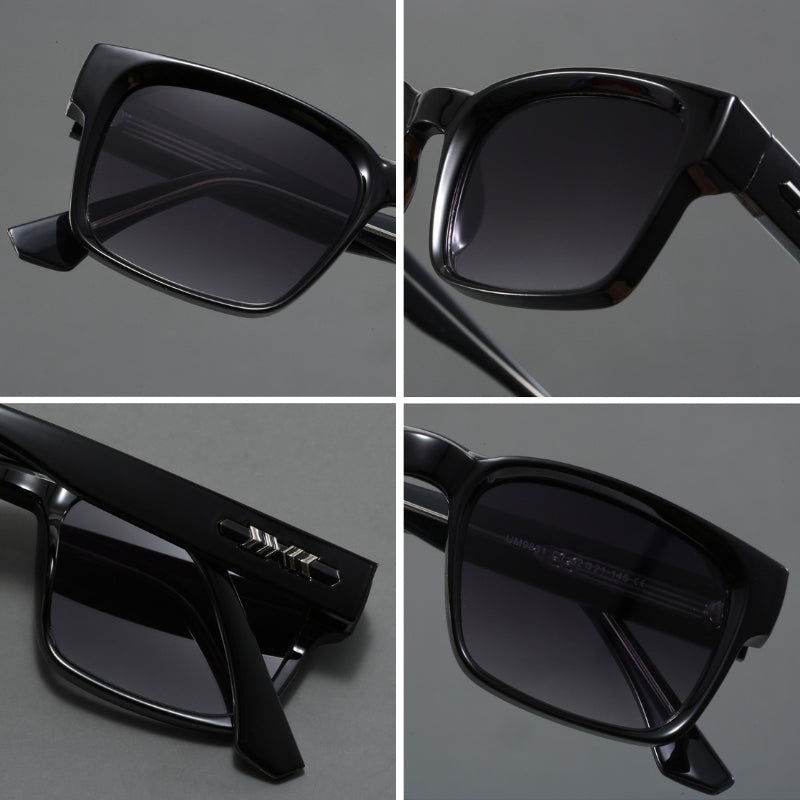 Elegant men's sunglasses, UV400 protection. Durable anti-glare gradient lenses for masculine style and eye protection.