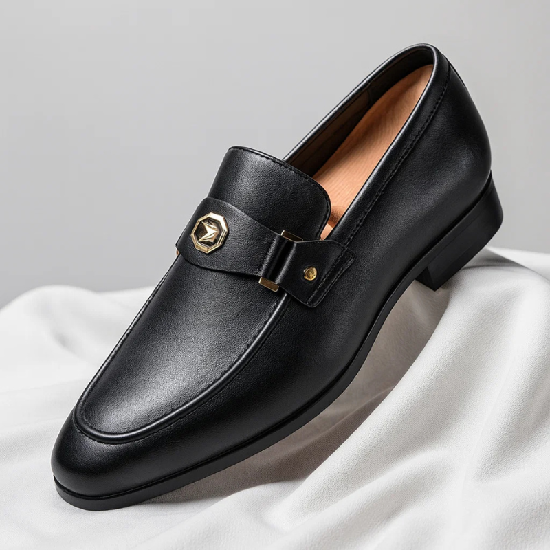 Men's comfortable Italian style loafers. Classic slip-on design offers a polished look for everyday fashion.