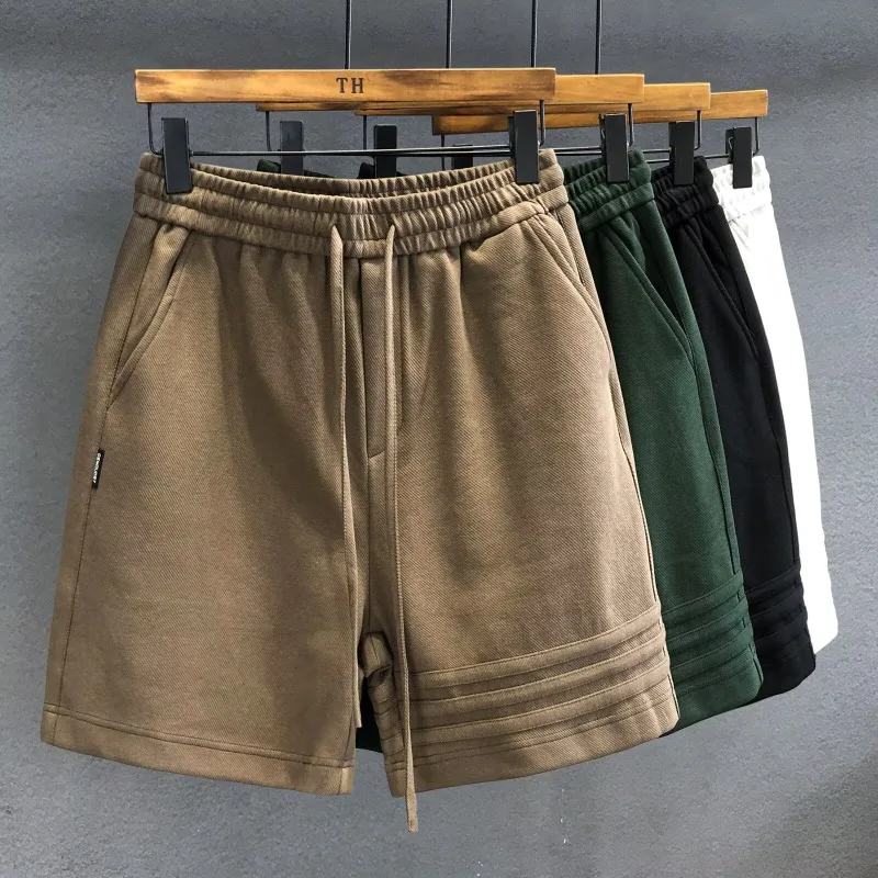 Legacy men's comfort shorts with classic stripes & heavyweight fabric. Versatile for casual, lounge & active wear.
