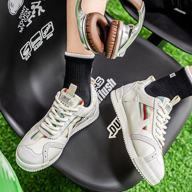 Iconic Men's Orbital retro Y2K sneakers, multi-tone design, ultimate comfort & style.
