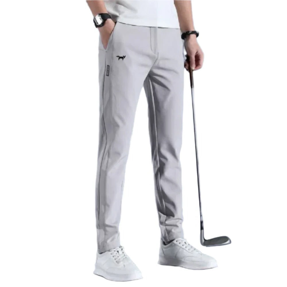 Men's golf apparel: sleek performance pants, versatile for course and casual wear, ultimate comfort.