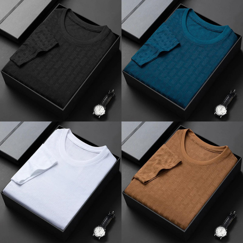 Stylish men's versatile crew neck t-shirt, premium soft fabric for everyday comfort and casual wear.
