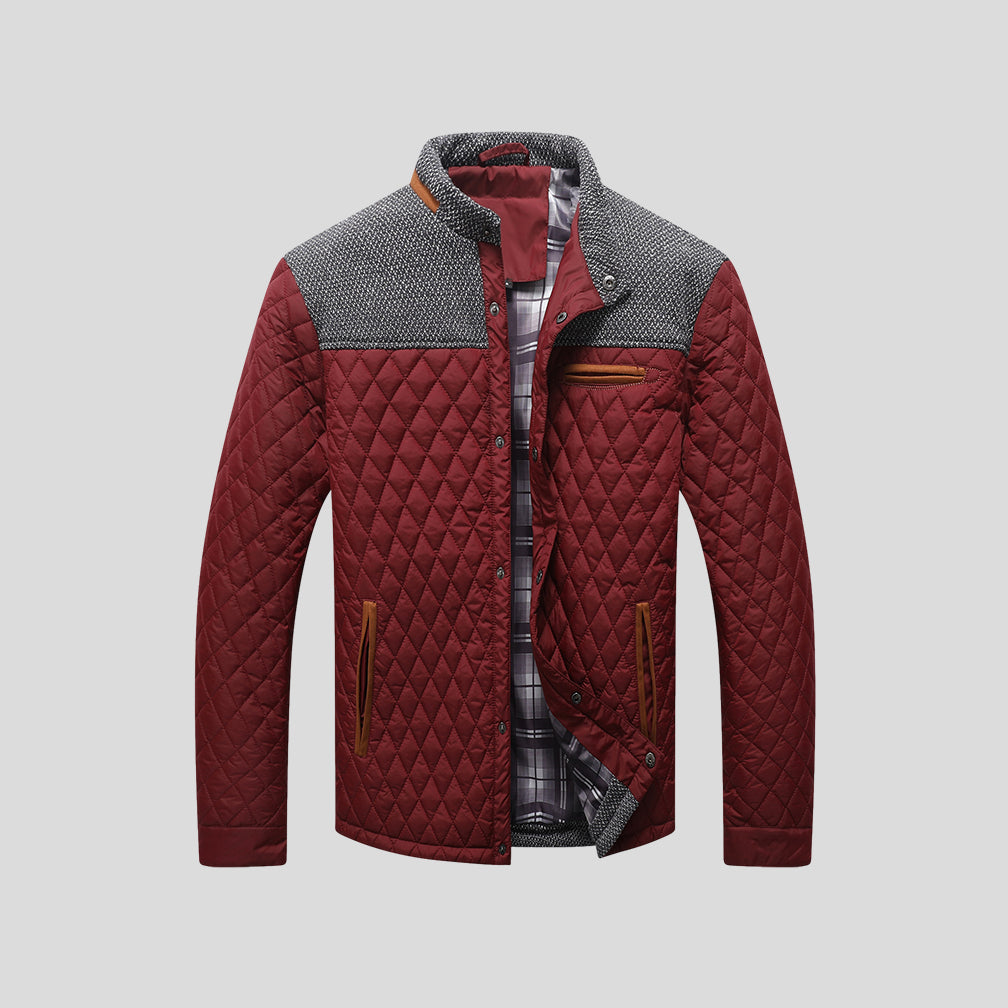 Men's Ray quilted winter jacket, offering superior warmth & contemporary style. Ideal for cold weather fashion.