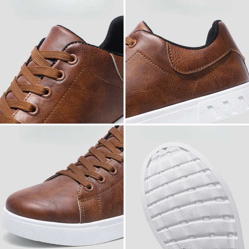 Lightweight men's everyday sneakers, featuring a sleek design for walking comfort and contemporary style.