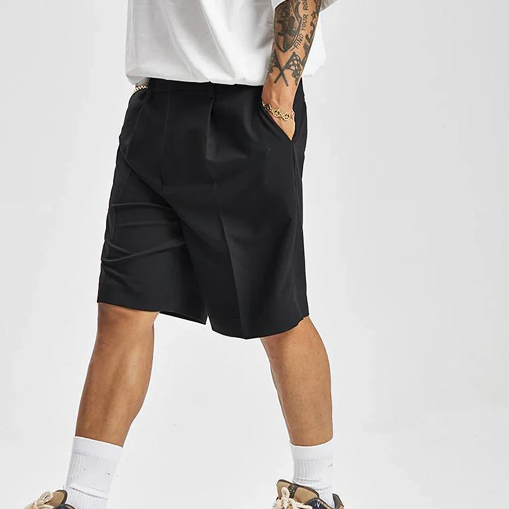 Stay dry & stylish with these men's tailored performance shorts. Great for summer active or casual fashion.