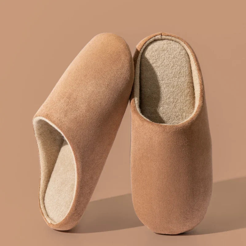 Men's cozy indoor loafers, ideal house shoes for lounging & ultimate home comfort after a long day.