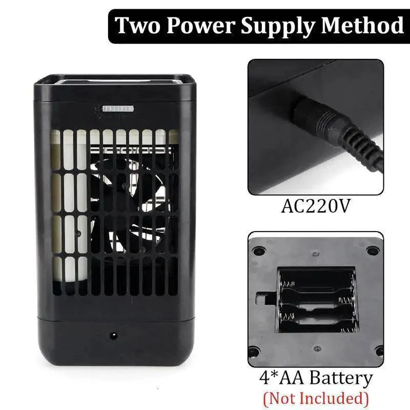 USB desktop air cooler, a versatile personal fan for cooling, humidifying, and a touch of light