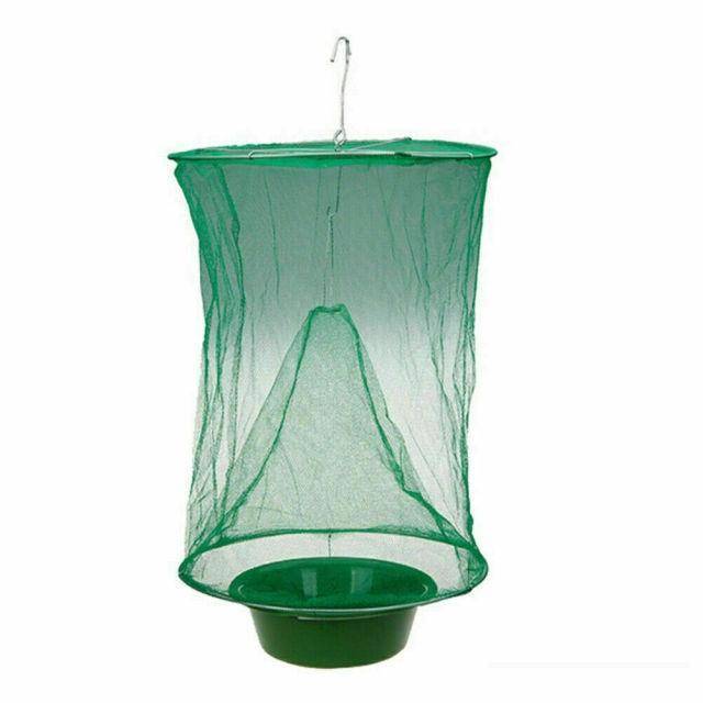 Close-up of a sturdy outdoor fly trap, perfect for eco-friendly insect control on patios and ranches.