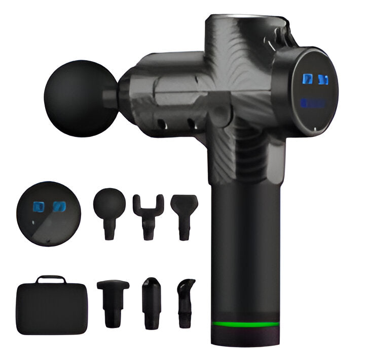 Powerful deep tissue percussion massage gun for fast muscle relief, pain recovery, and post-workout sports recovery.
