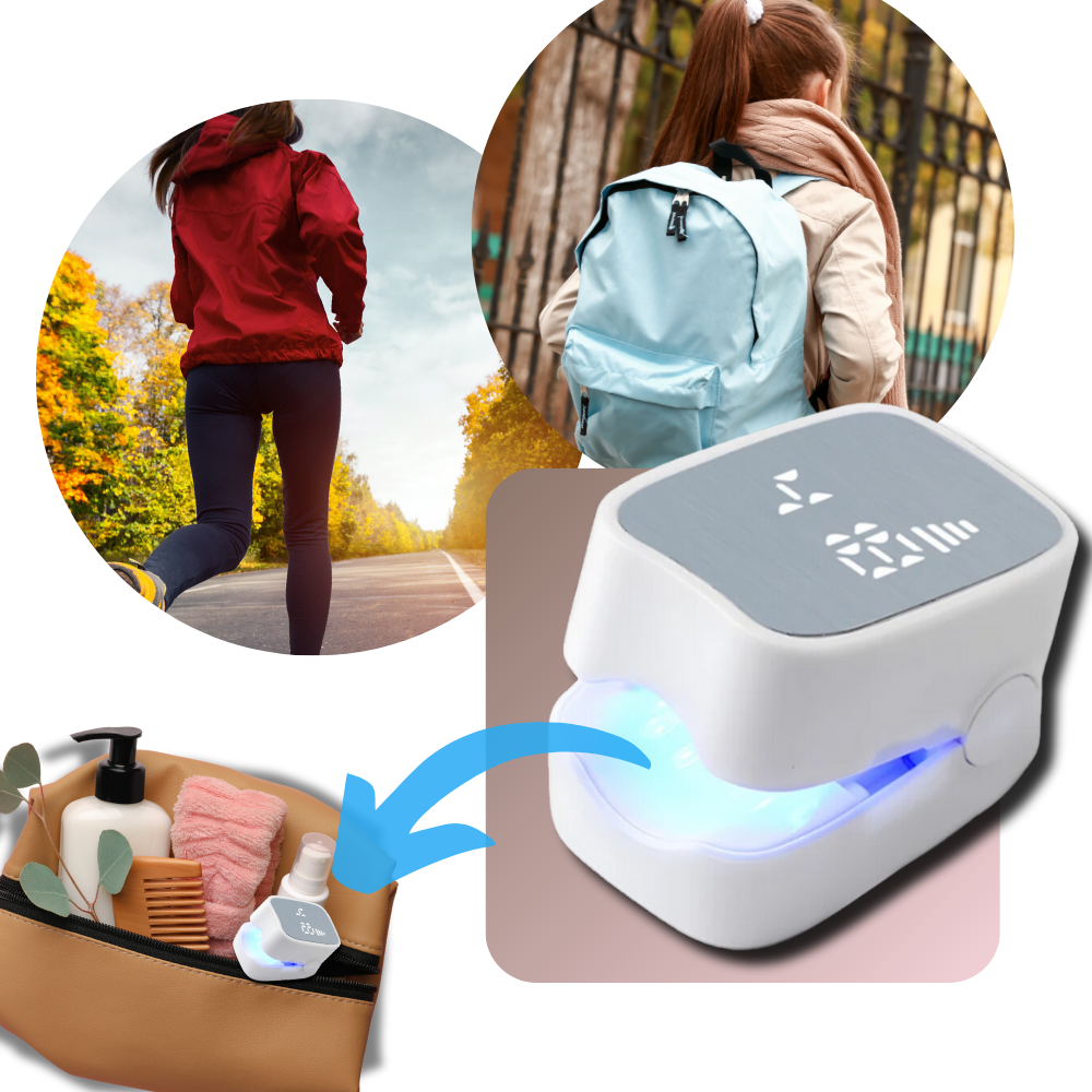 Laser device for painless fungal nail treatment. Portable solution for healthy nail care, effective on foot & hand fungus.