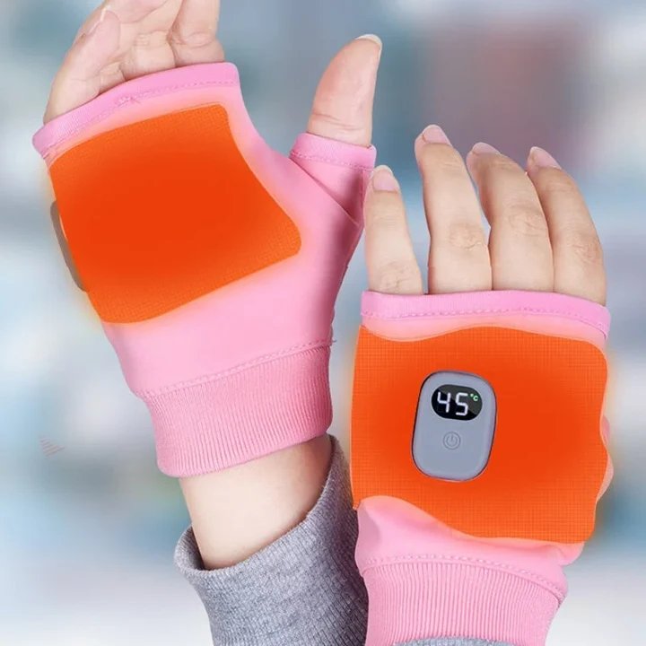 Comfortable unisex USB heated fingerless gloves, offering warmth and dexterity for winter, camping, and work.