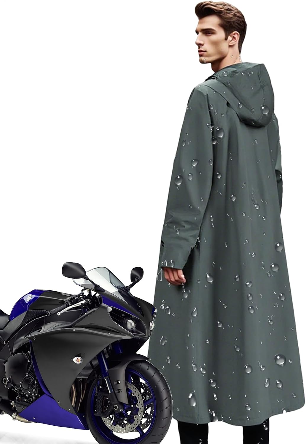 Functional Veridra long rain jacket, waterproof, windproof & unisex, perfect for all adventures.
