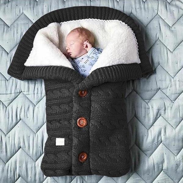 Warm fleece baby blanket, an essential infant swaddle & cozy wrap for newborns. Great for sleep & travel.