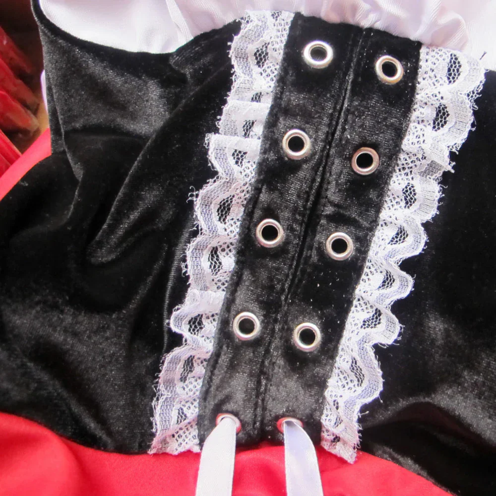 Enchanting adult women's Little Red Riding Hood dress-up costume, ideal for Halloween & fantasy parties.