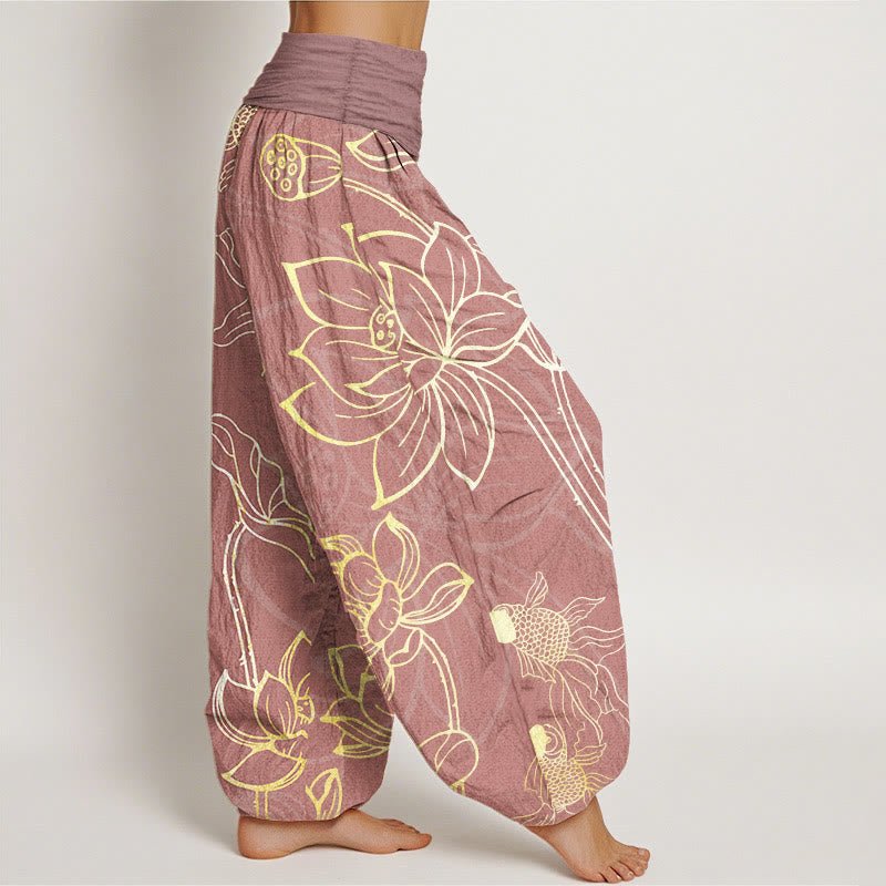Comfortable Serene Harem Yoga Pants for women, ideal for yoga, meditation, lounge, and travel.