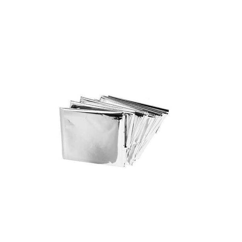 Silver survival blankets, 10-count, perfect for emergency preparedness and outdoor adventures