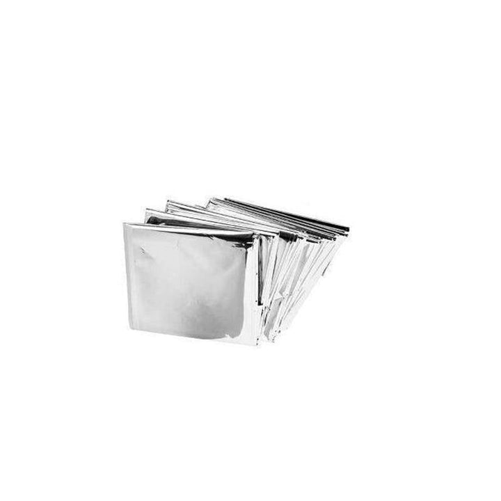 Silver survival blankets, 10-count, perfect for emergency preparedness and outdoor adventures