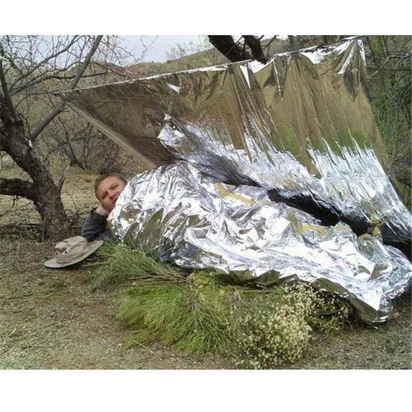 Unisex thermal emergency blankets, 10-pack, lightweight for hiking and survival gear