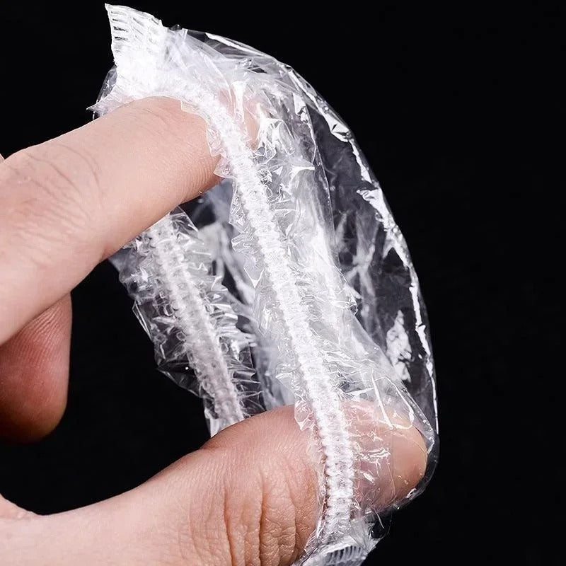 Waterproof ear covers for shower, bathing, hair dye. Disposable ear protection for adults & kids, travel hygiene.