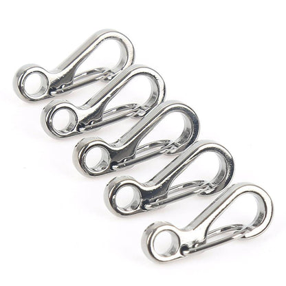 Assorted 10PCS mini climbing carabiners, versatile for camping, hiking, and outdoor adventures