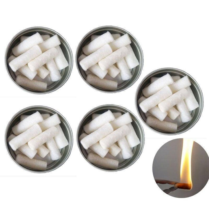 12-pack outdoor survival fire starter wax tablets for camping & hiking emergencies, waterproof & long-burning