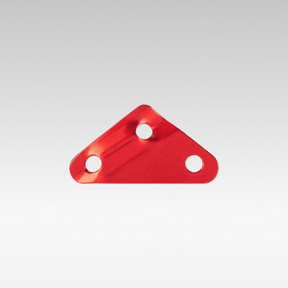 12-piece set of red triangle aluminum rope tensioners for camping tents and outdoor gear