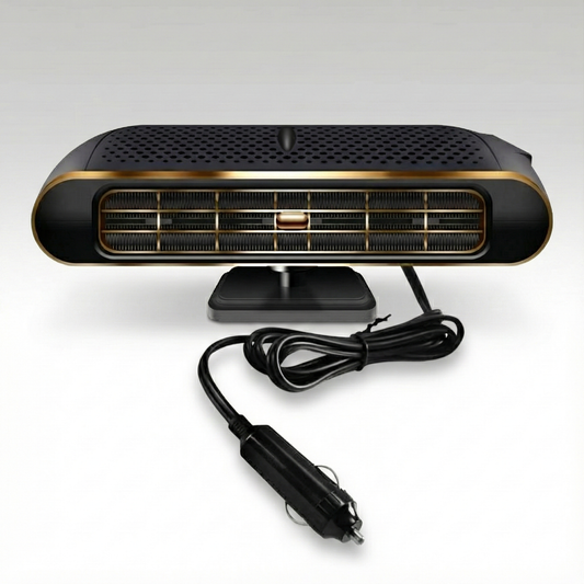 12V portable car heater & defroster, quickly warming vehicle interior for winter driving comfort