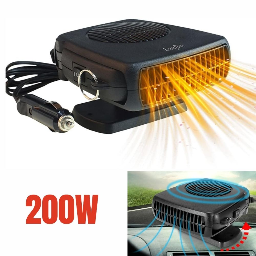 Efficient 12V ceramic car heater for quick vehicle defrosting, ensuring clear visibility & warm cabin in winter.