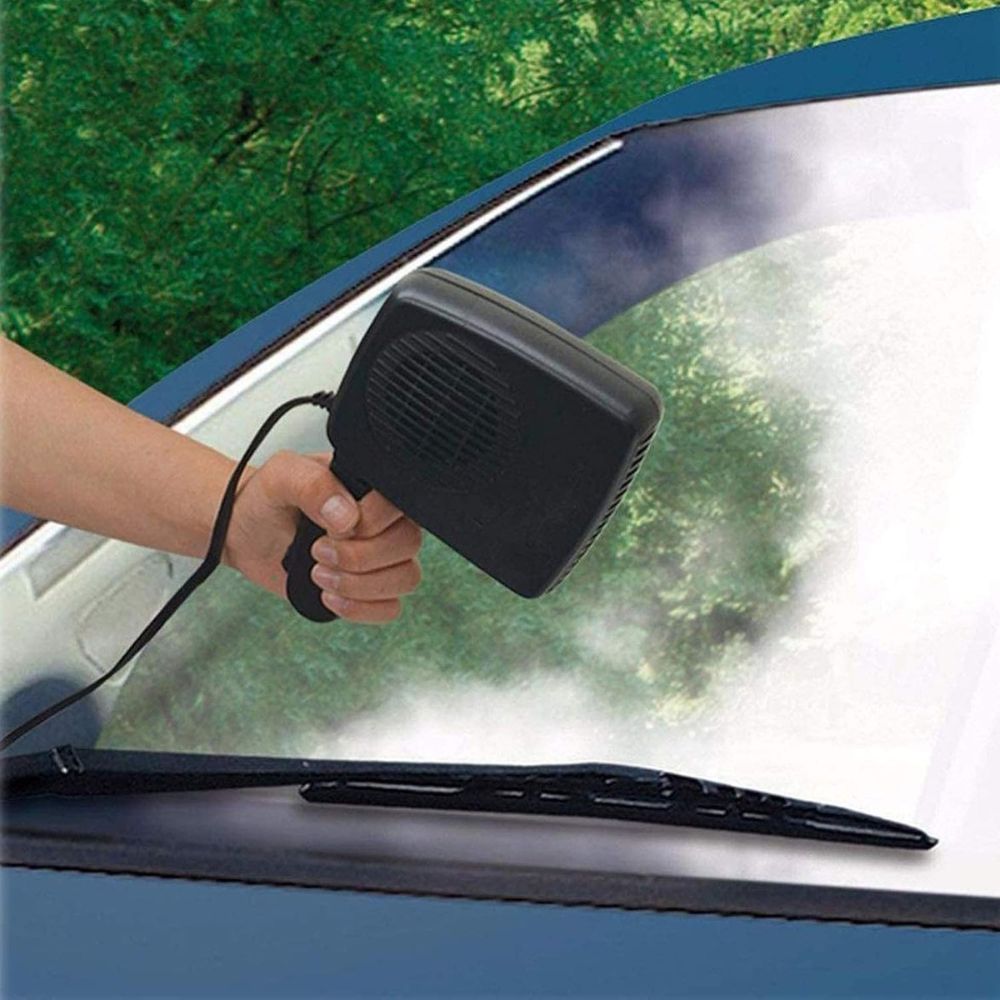Versatile 12V auto heating accessory: ceramic car fan heater for rapid defrosting and comfortable interior warmth.