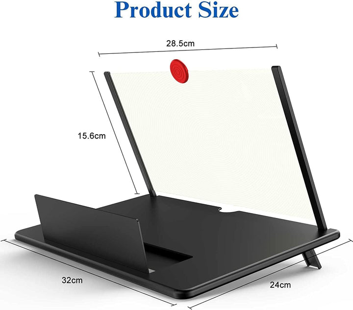 Gaming accessory: 16-inch phone screen magnifier provides a larger, clearer display for immersive mobile gaming.