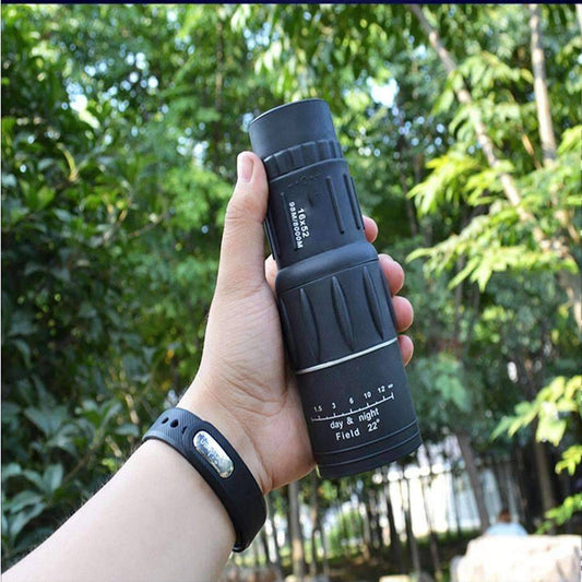 16x52 Super Clear Dual Focus Monocular Scope for hunting and bird watching. Compact outdoor gear.