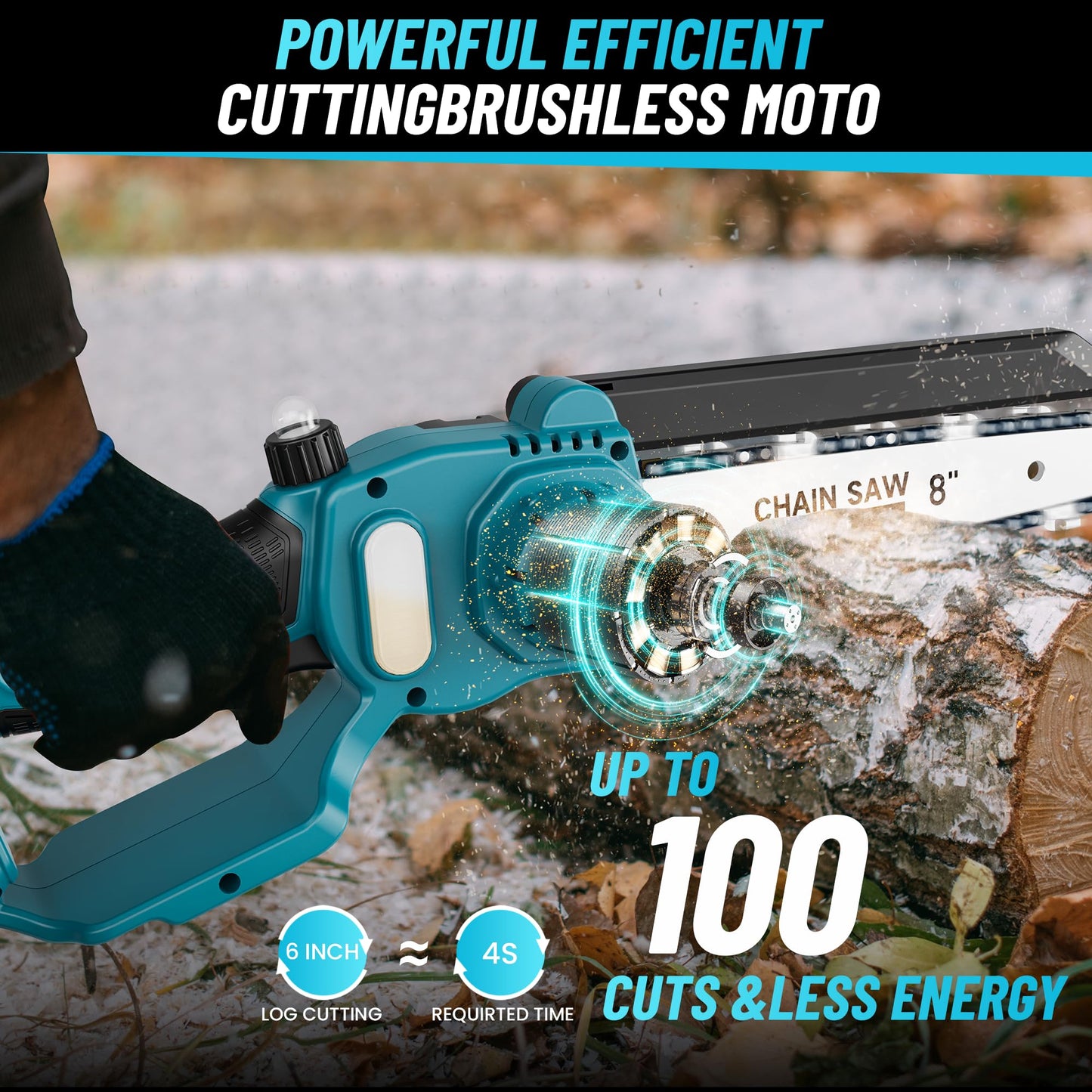 Ergonomic cordless tree trimming tool, perfect for gardening and outdoor power tasks.