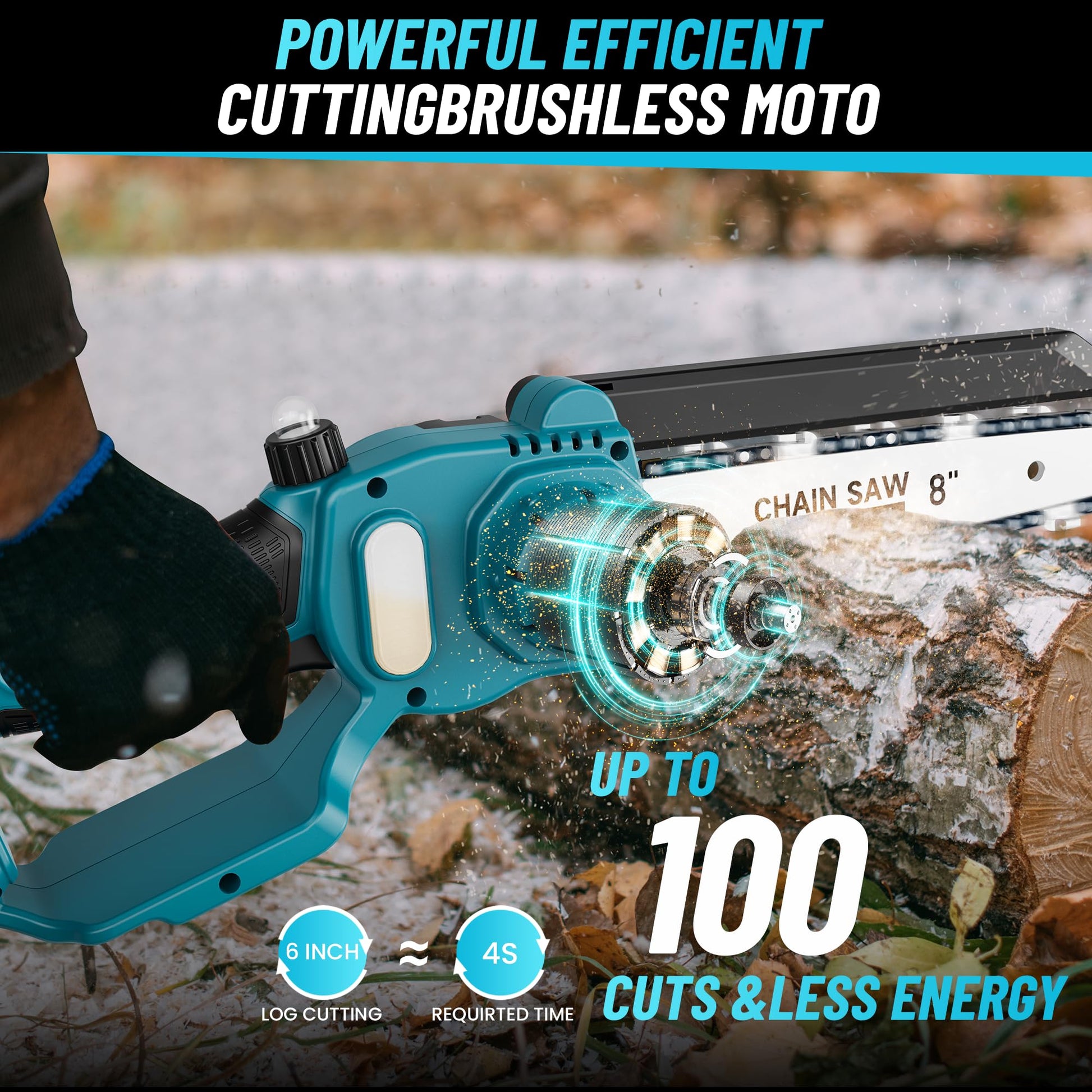 Ergonomic cordless tree trimming tool, perfect for gardening and outdoor power tasks.