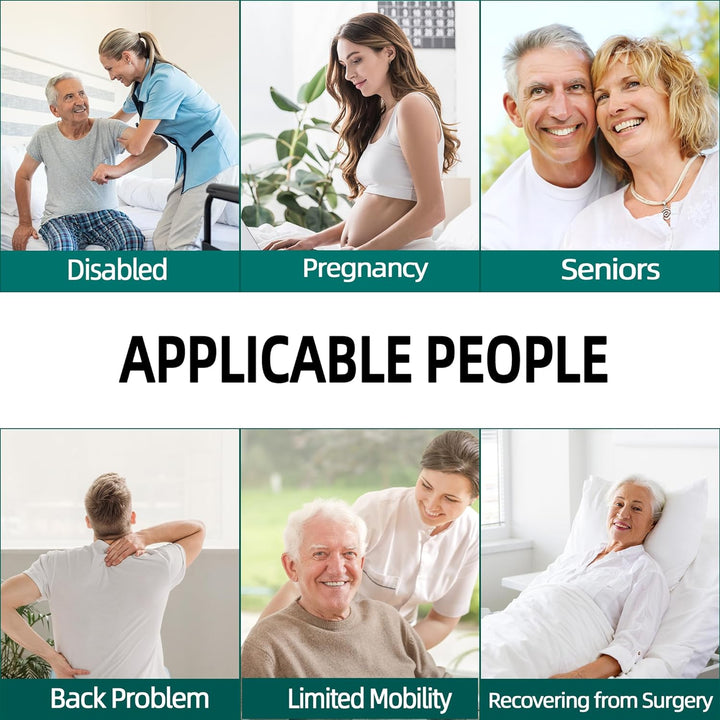 Two long reach toilet aids for personal hygiene, essential assistive devices for independence & comfort.