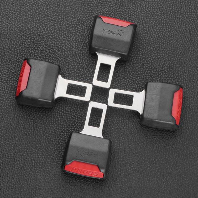 Enhanced safety auto parts: 2-pack universal car seat belt extender clips for comfortable driving.