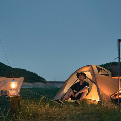 Practical 2-person camping tent, lightweight and waterproof, 'InstaFrame' for fast setup.