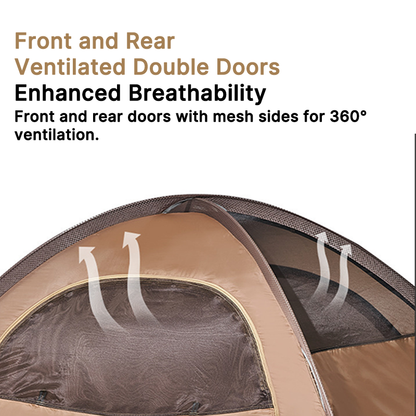 Easy-to-pitch 2-person camping tent, freestanding design for versatile outdoor use.