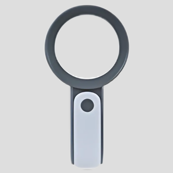 Handheld 20x magnifier for clear vision, ideal for hobbies, detailed inspection, and reading small print.