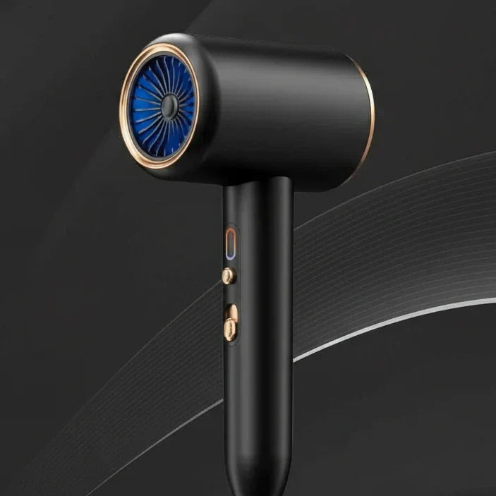 Ionic hair dryer providing frizz control & smooth, shiny hair. Professional quality beauty tool for all.