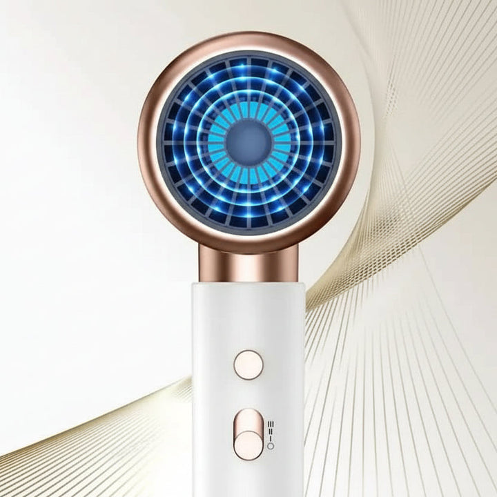 Ergonomic unisex 2400W ionic hair dryer for effective, fast drying & smooth, frizz-free hair styling.