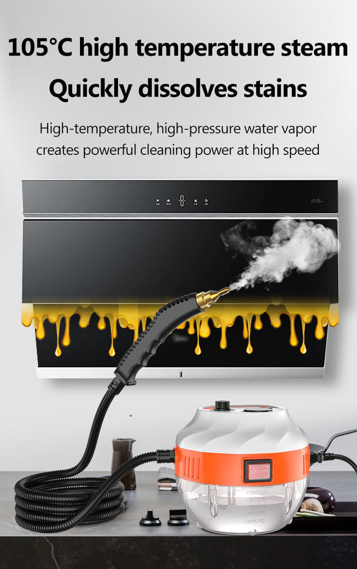 Essential 2800W high-pressure steam cleaner, a powerful household appliance for all deep cleaning needs.