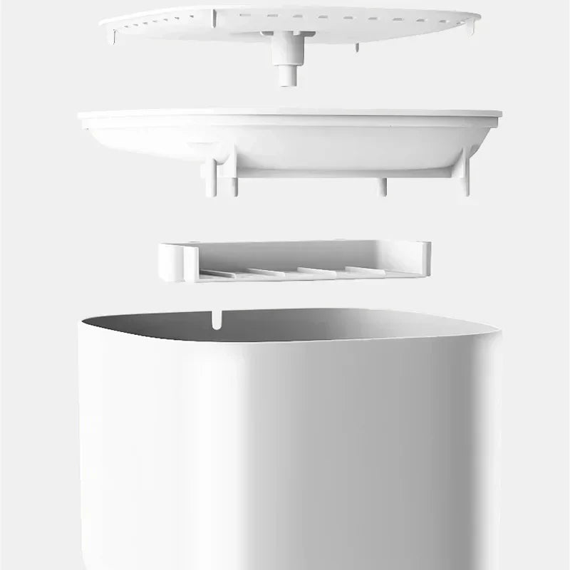 Modern 3L silent pet fountain for cats & dogs, offering continuous filtered water. USB-powered.