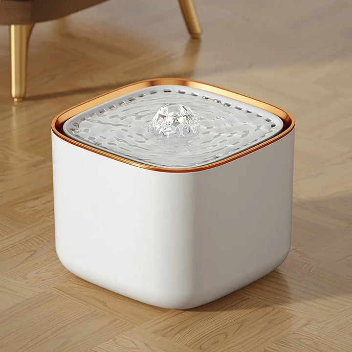 USB-powered 3-liter filtered pet fountain for silent, fresh water. Essential for cat & dog hydration.