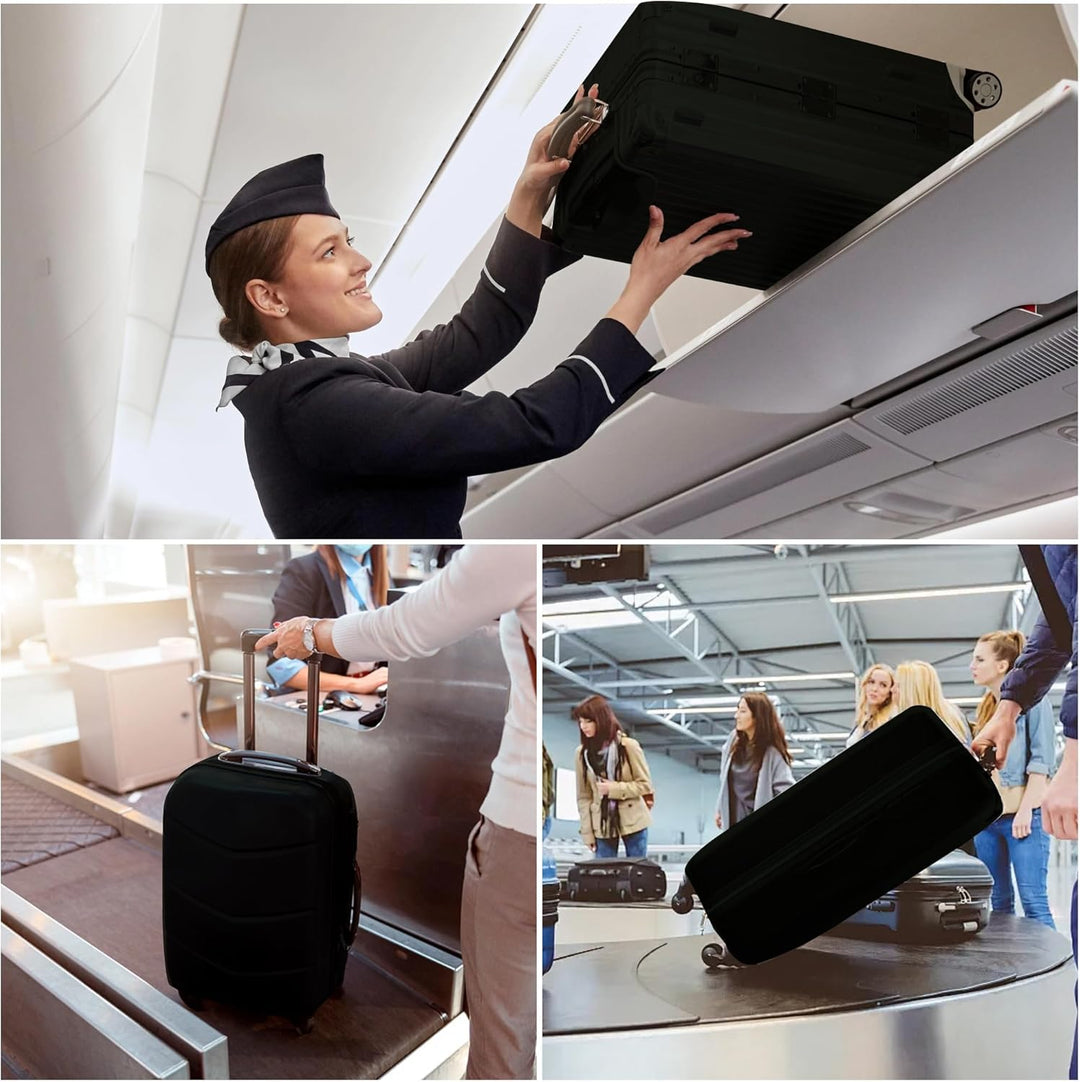 Travel-ready 3-piece stretchable suitcase protector set, safeguarding luggage from dirt & damage.