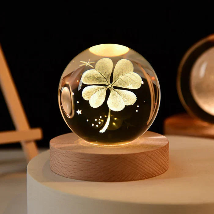 GlowCryst 3D crystal decorative lamp, ideal night light for elegant room decor & cozy home ambiance.