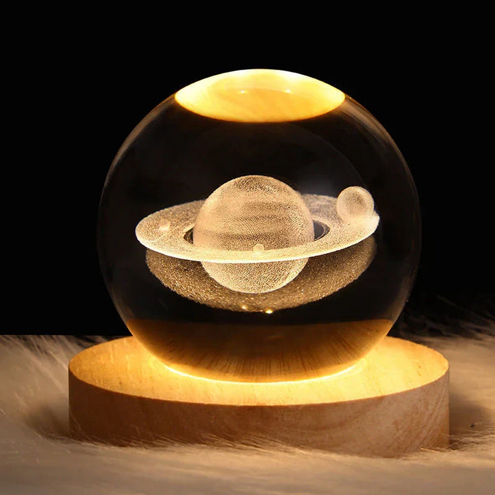 Soft glow 3D crystal night light, perfect for cozy mood lighting, home ambiance, and room decor.